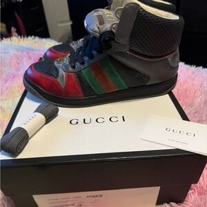 Gucci basket high sneakers women 9,5 men 8